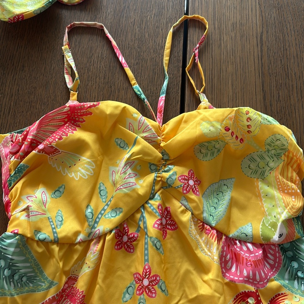 Women’s Yellow Floral Dress